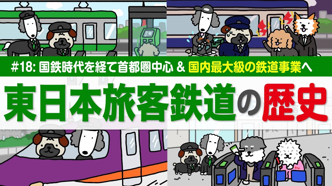 【東日本旅客鉄道(JR東日本)の歴史】鉄道株筆頭！25年は株価も好調！/国鉄の赤字と分割民営化/東北・北陸新幹線やSuicaなど発展/伊藤忠と組んで不動産事業も【サクッとマーケット歴史解説│松井証券】
