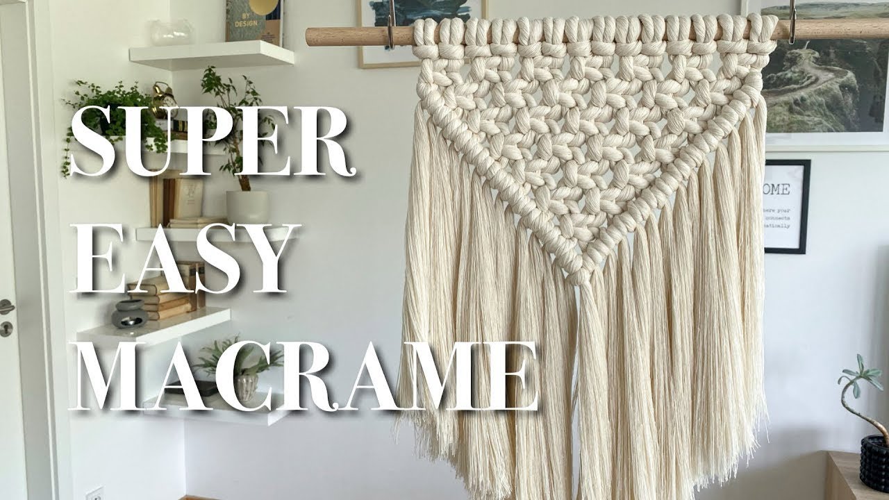 DIY: EASY MACRAME TUTORIAL | MACRAME WALL HANGING ||