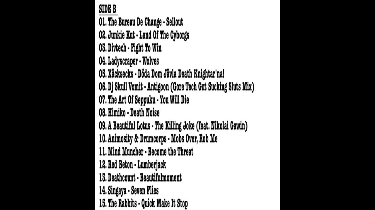 MIXTAPE I - SIDE B [DIGITAL HARDCORE, BREAKCORE...]