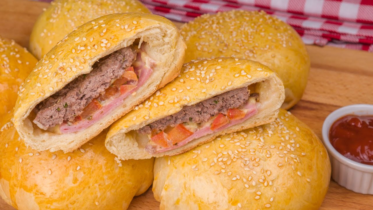 HAMBÚRGUER DE FORNO O FAMOSO HAMBURGÃO DAS LANCHONETES | Cook'n Enjoy 1037