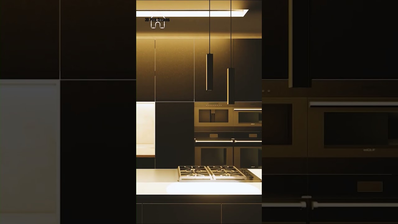 Warm tone kitchen