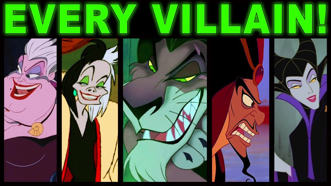 Every Disney Villain RANKED from Least to Most EVIL!