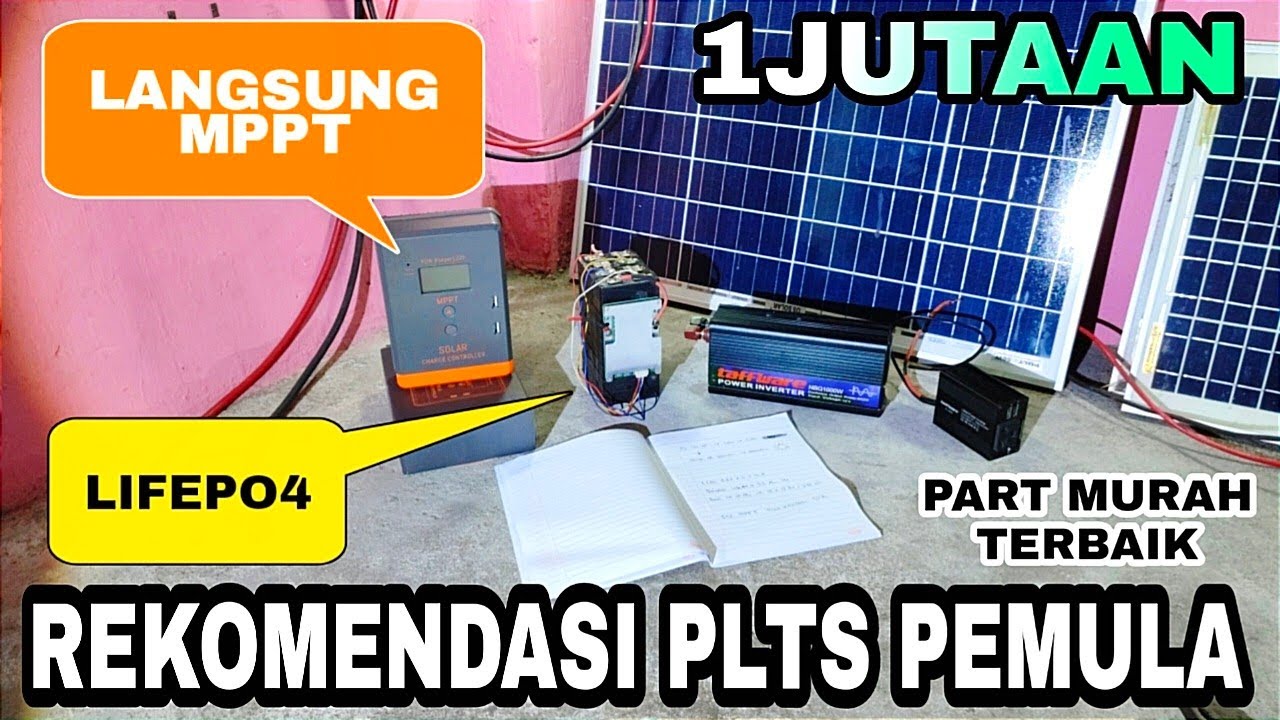 REKOMENDASI Part panel surya atau PLTS 1 jutaan + Untuk PEMULA