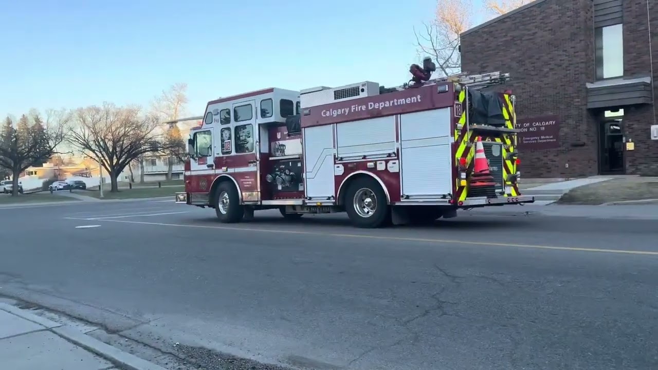 **2025** Calgary fire department station 18 responses compilation of 2025