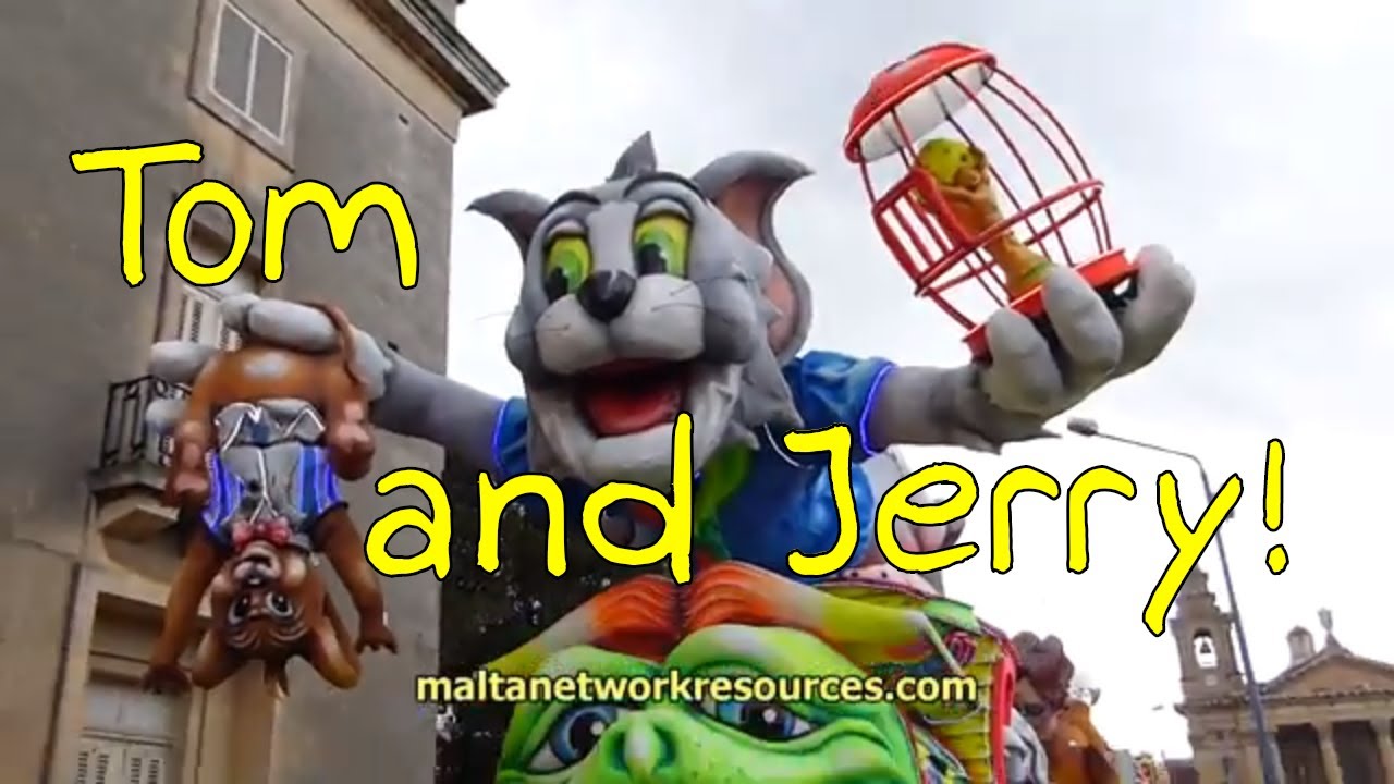 Tom & Jerry, Politicians Floats at Malta Carnival 2014