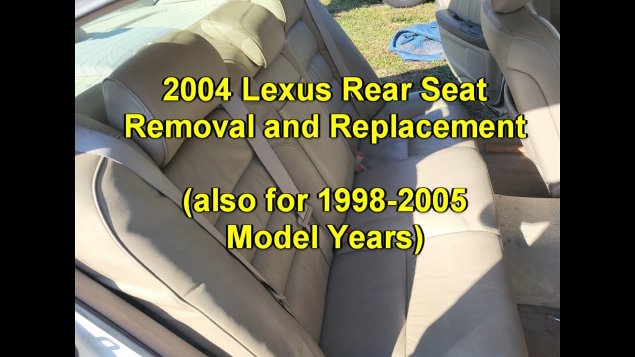 Снятие и установка заднего сиденья Lexus GS300 2004 года выпуска (также 1998-2005 гг.)