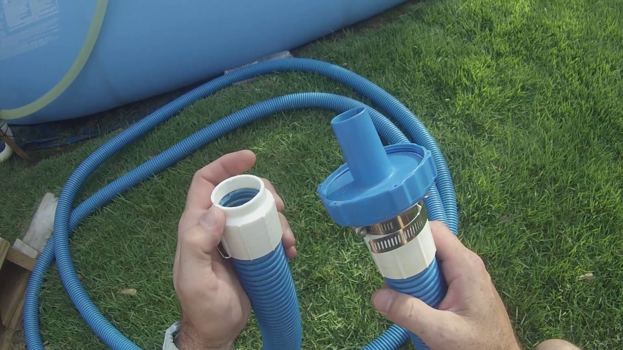 How I vacuum my Intex 18' Easy Set pool