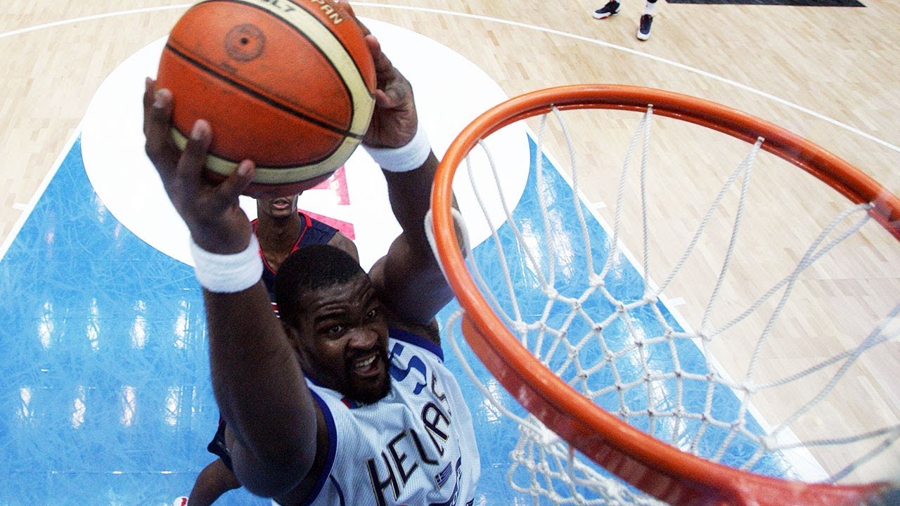 Baby Shaq shocks USA! | Greece v USA | FIBA World Cup 2006