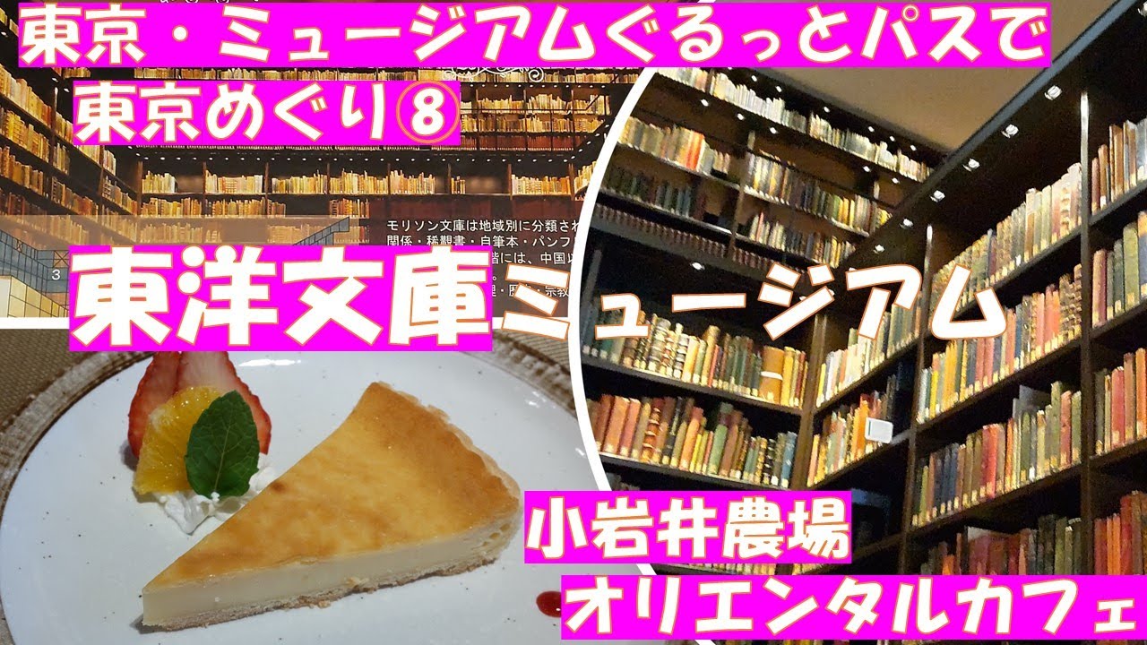 実はスゴイ！圧巻の本棚に感動！　東洋文庫ミュージアム【東京おでかけvlog】六義園の近くの知の宝庫。絶品の小岩井農場のカフェも。東京・ミュージアムぐるっとパスで庭園や美術館をめぐりました。