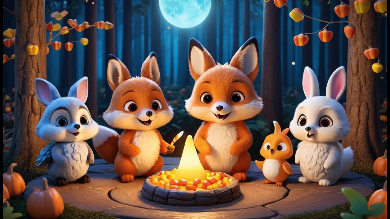 Fluffy Fox and the Candy Corn Forest | Sweet Forest Adventure Song for Kids | Fun Fall Rhyme