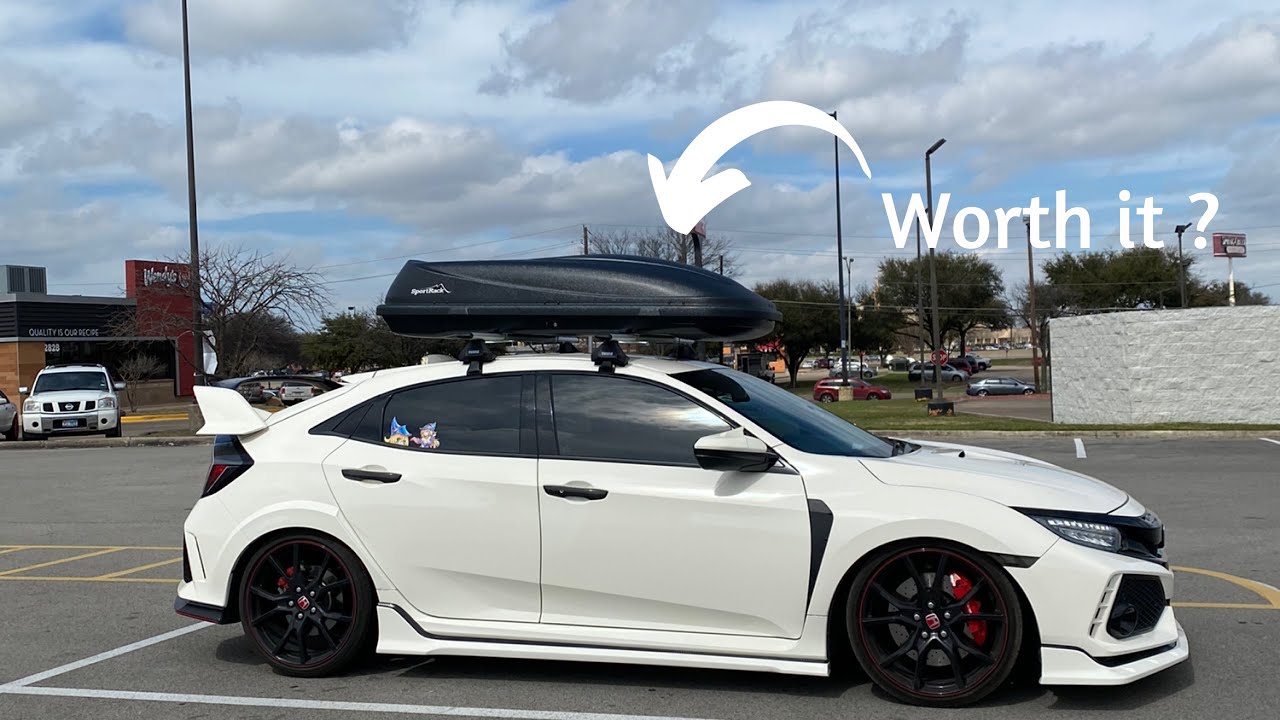Installing a Thule Roof Rack and a Cargo Box on my Civic Type R!