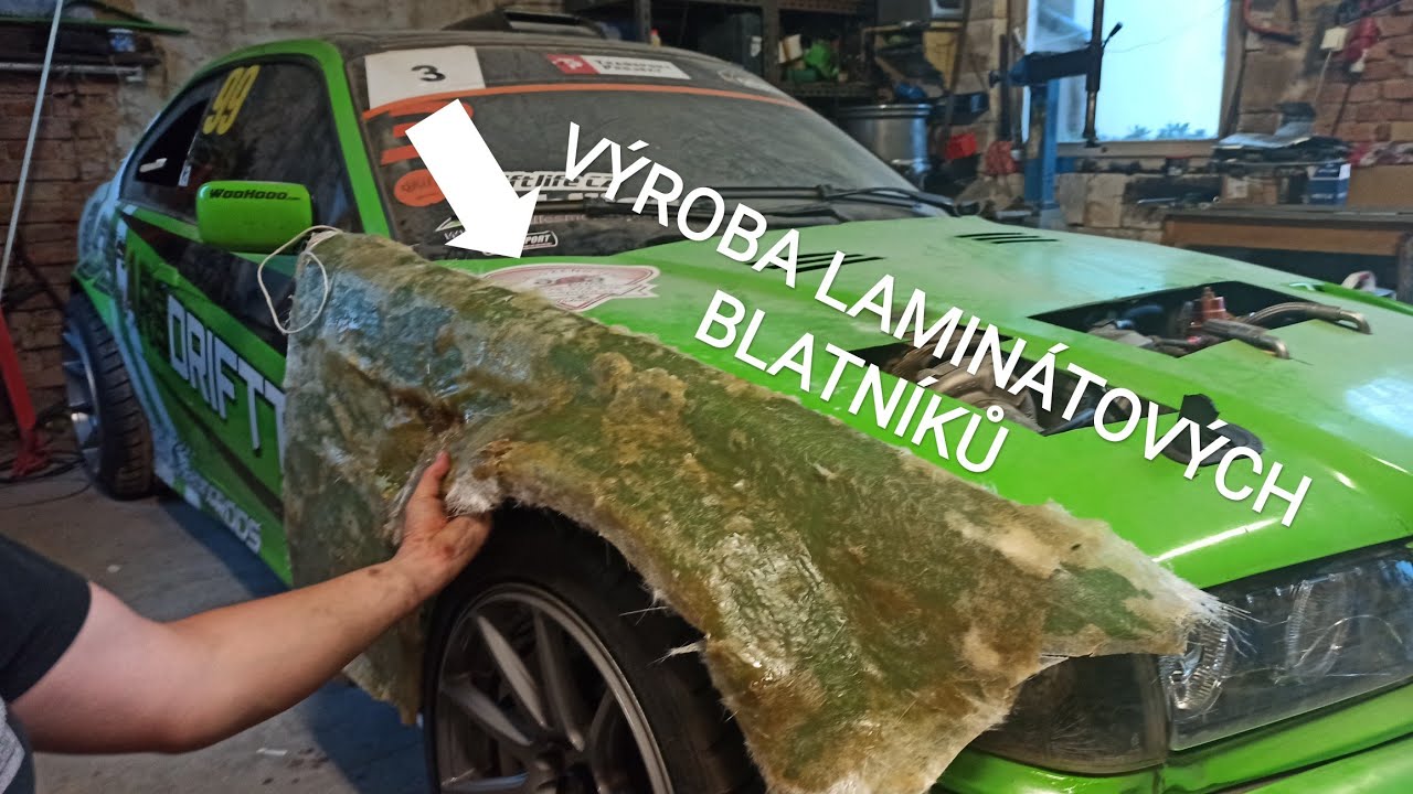 Slidecars Garáž #001 Laminátové blatníky výroba.