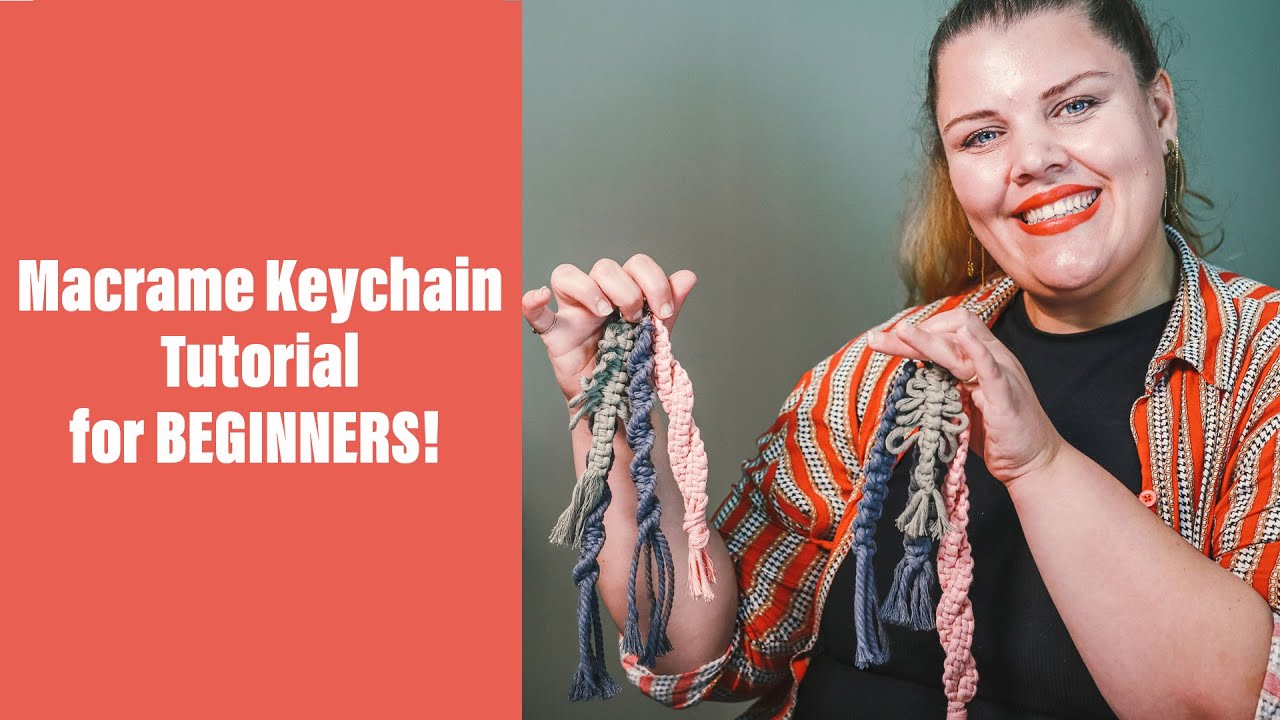 How to make a Macrame Keychain? | 4 Basic Keychains with 1 Knot