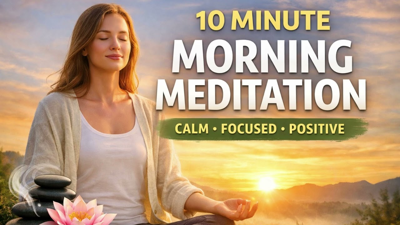 10 Minute Morning Meditation for a Calm, Focused Day | Guided Mindfulness Meditation