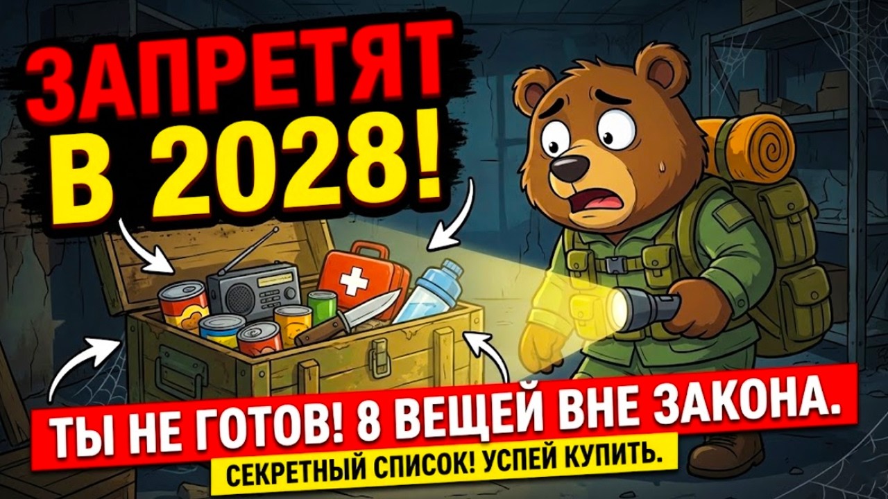 8 вещей для выживания, которые скоро ЗАПРЕТЯТ: Успей купить!
