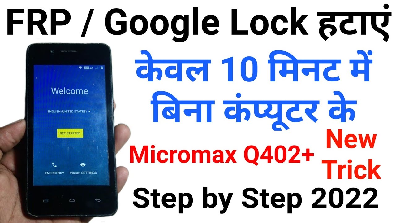 Micromax Q402+ Frp Unlock New Trick | Frp Bypass Google Account Remove 100% Working