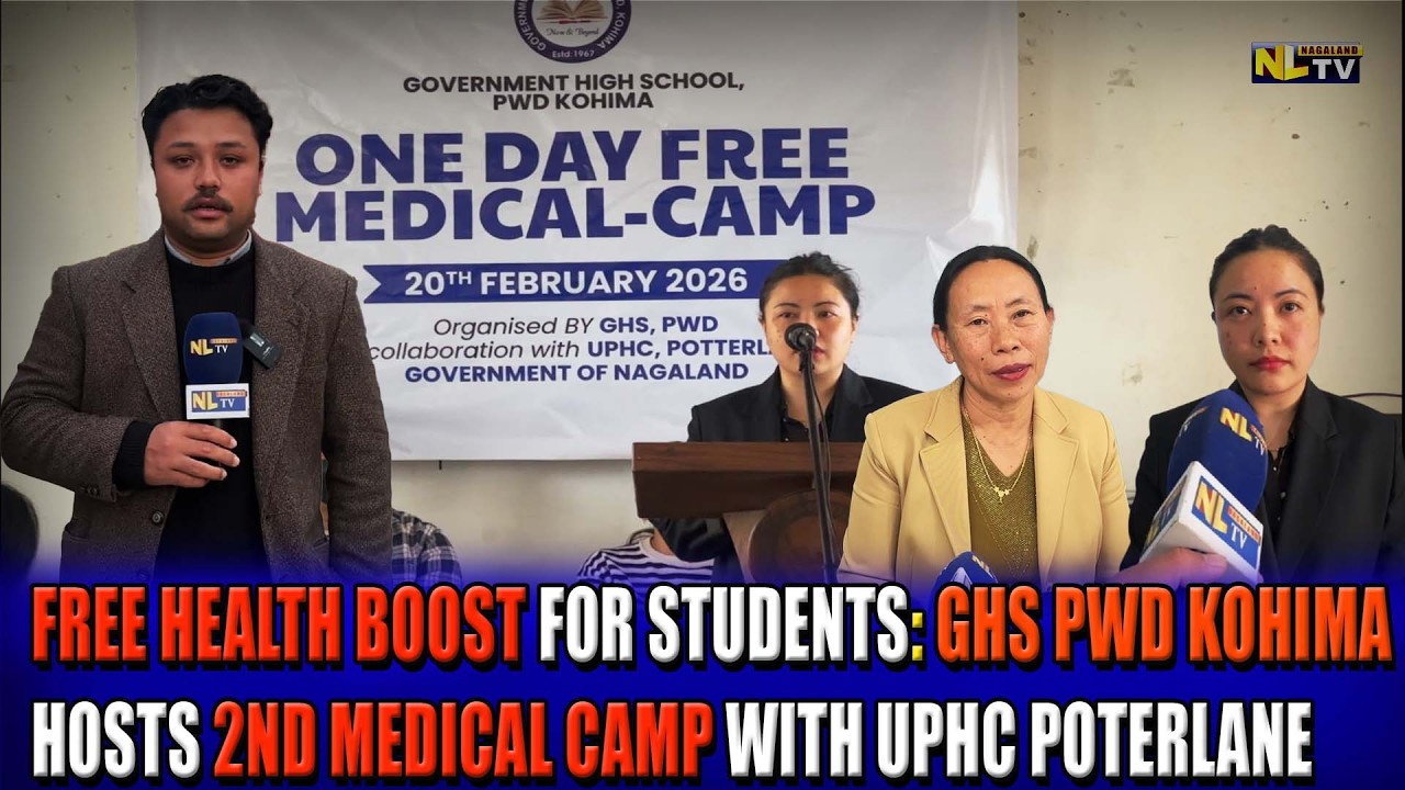 FREE HEALTH BOOST FOR STUDENTS: GHS PWD KOHIMA HOSTS 2ND MEDICAL CAMP WITH UPHC POTERLANE
