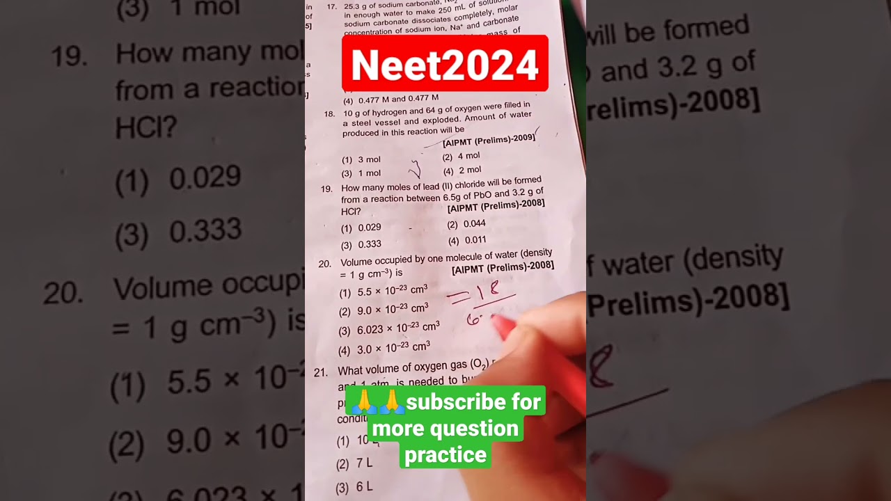 @Some basic concepts of chemistry😍#neet2024#neet #aiims #aiimsdelhi#pw#ncert#pyqs#trending#viral