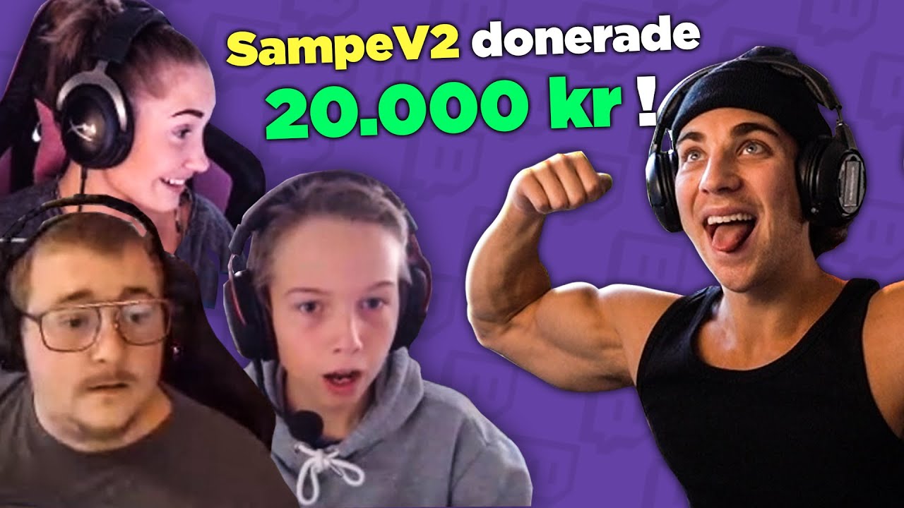 Donerar 20.000kr till streamers (SJUK REAKTION)