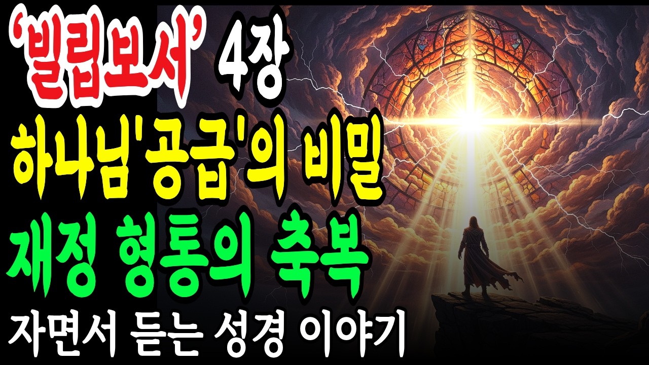 왜 아직도 '부족함' 속에 사십니까? 빌립보서 4장이 밝히는 하나님 공급의 비밀 | 자면서 듣는 성경