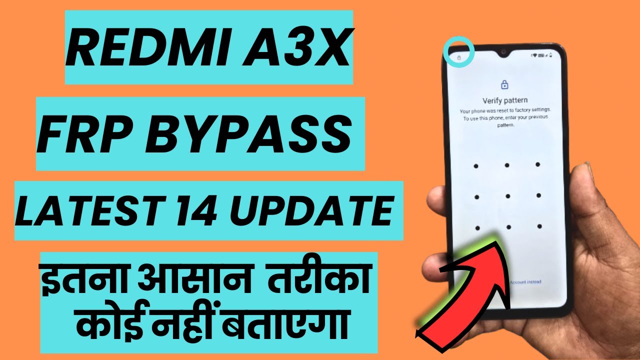 Redmi A3x / 24048RN6CI FRP BYPASS || redmi a3x google account bypass android 14 2025
