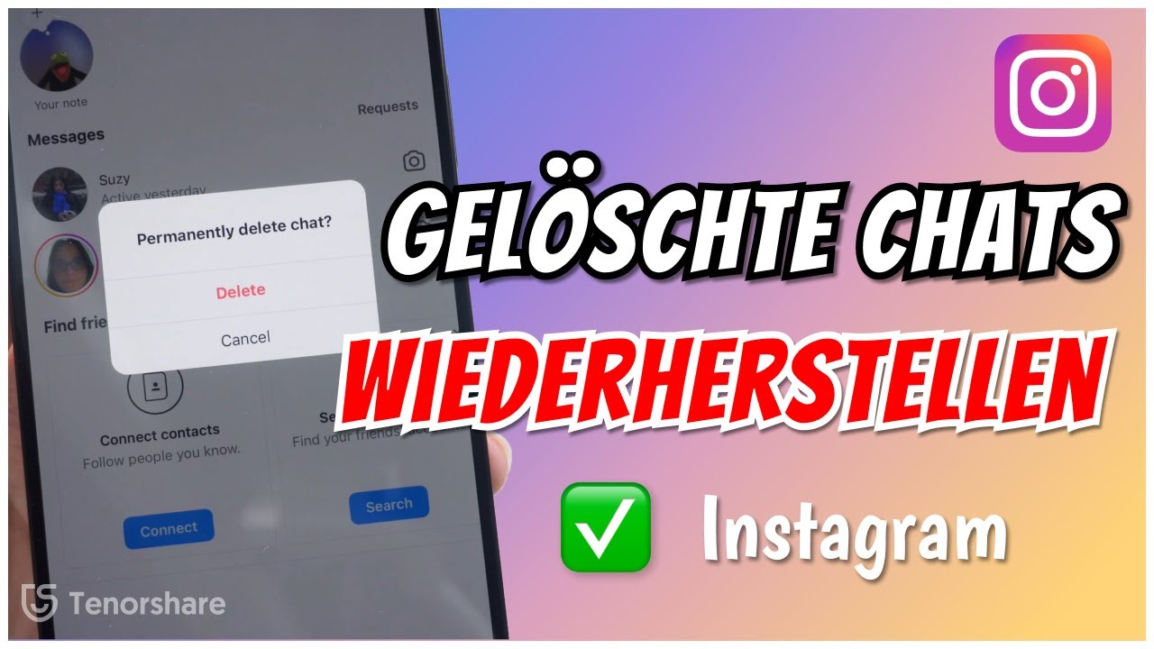 Instagram Gel&ouml;schte Chats wiederherstellen|So stellen Sie gel&ouml;schte Instagram-Nachrichten wieder her