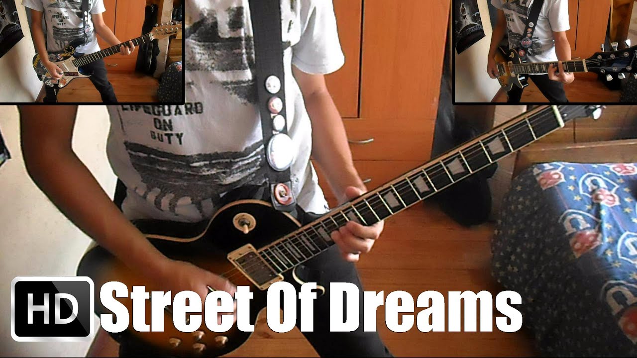 Guns N' Roses Street Of Dreams guitar cover with solo HD