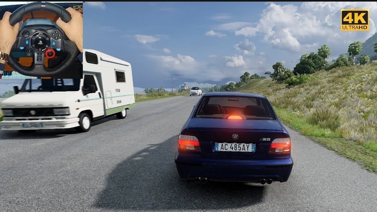 BMW M5 E39 V8 - Realistic POV Driving & Engine Sound in 4K | Logitech G29 | BeamNG.drive