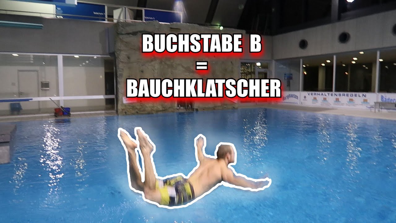 Ungewöhnliche Tricks im Schwimmbad // Alphabet-Challenge