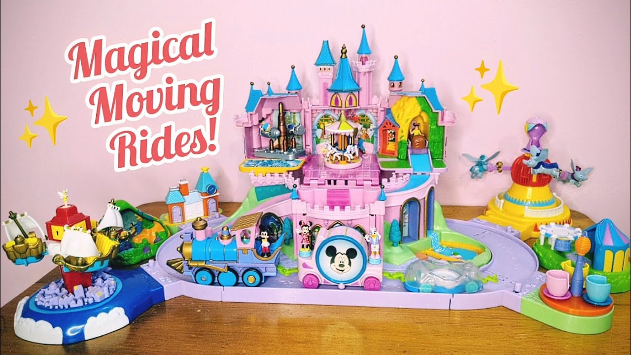 ASMR ✨ Disneyland Magic Kingdom playset | 1990s Polly Pockets