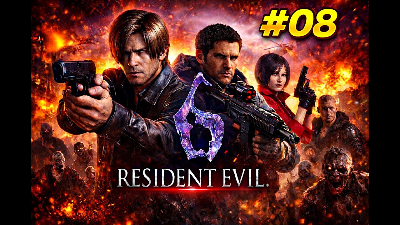 CAOS GLOBAL! 🌍 Resident Evil 6 Gameplay #08 | Capítulo 8 – O Mundo em Colapso (PS5)