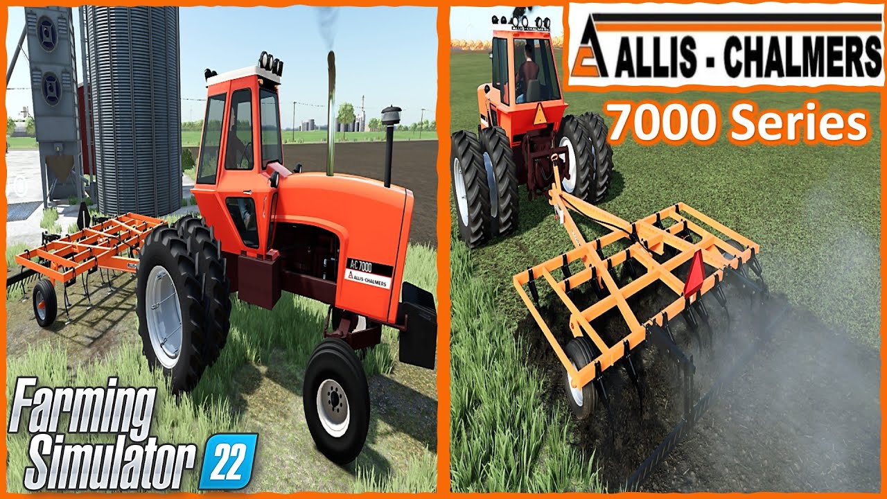 Farming Simulator 22 PC Mods in Action `| Allis-Chalmers 7000 Series with AC 1200 FIELD Cultivator