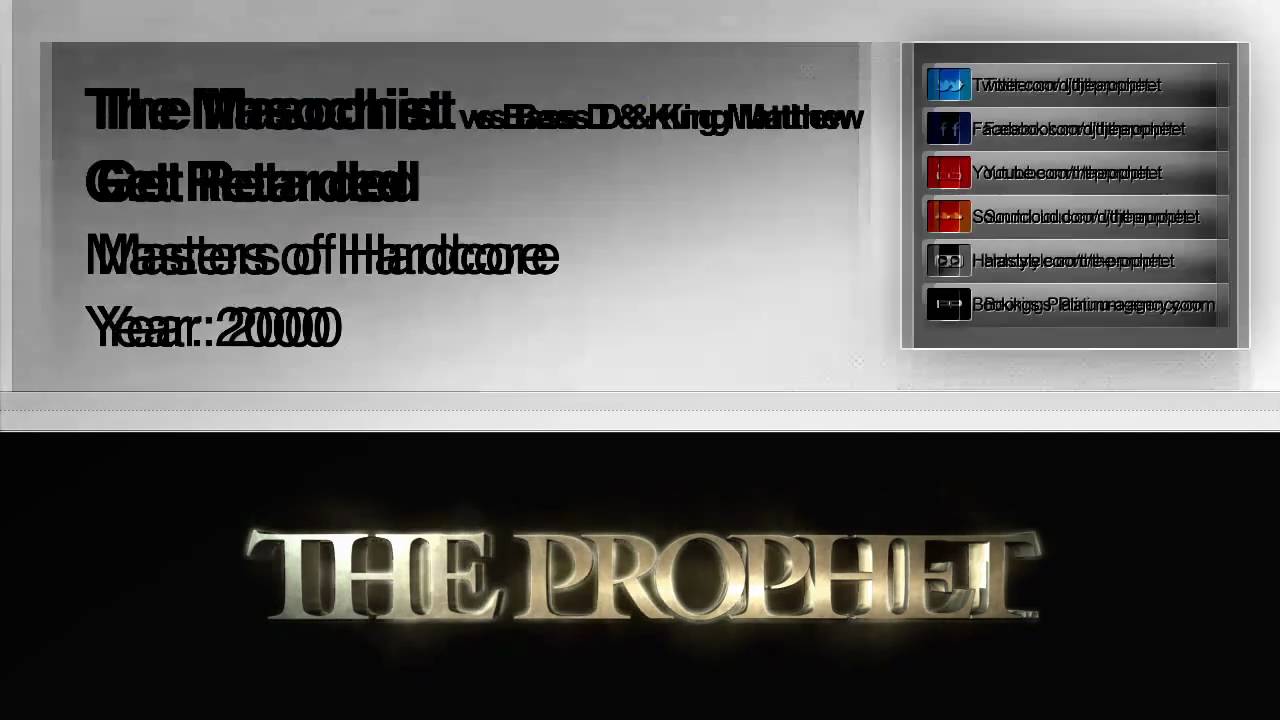 The Masochist vs Bass D & King Matthew - Get Retarded (2000) (MOH)