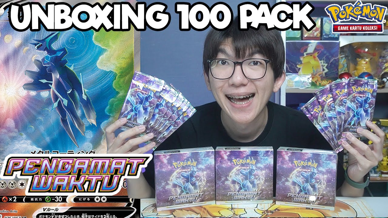 UNBOXING 100 PACK PENGAMAT WAKTU - Kartu Pokemon Indonesia