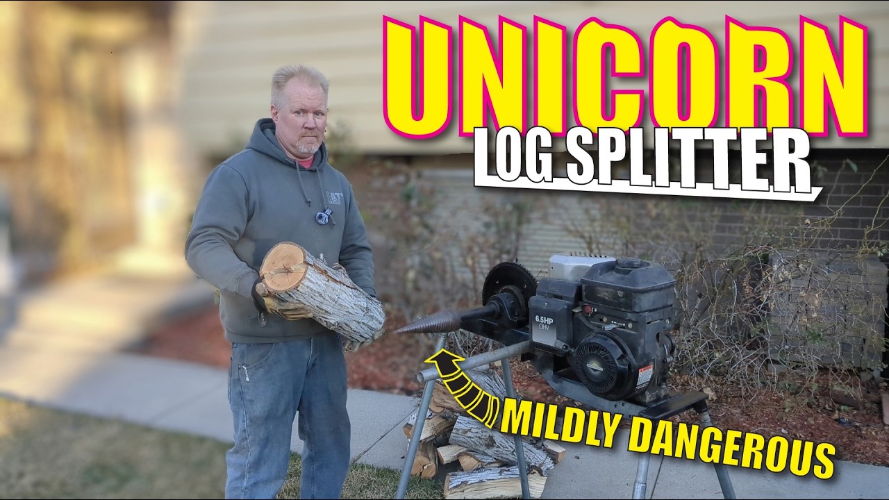 1 of a kind Screw Style log splitter Rehab