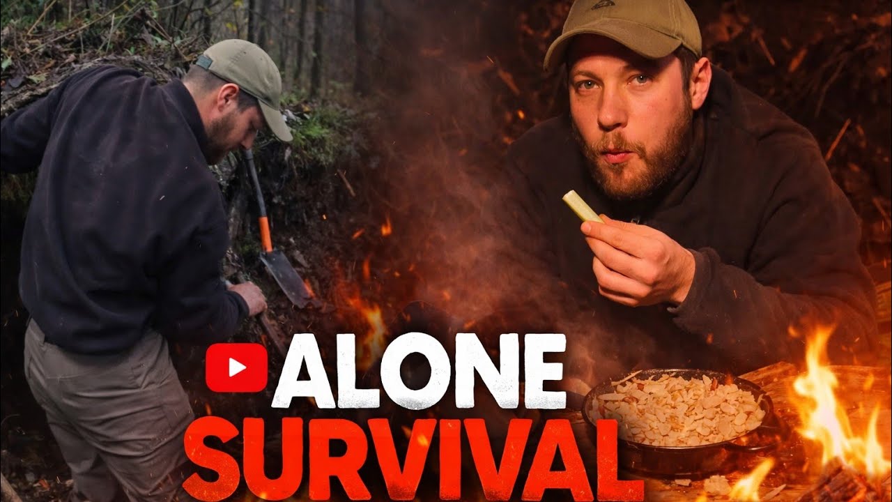 Survival building a hidden shelter inside a Giant tree Root Bushcraft #survivalboy2.0 #outdoor