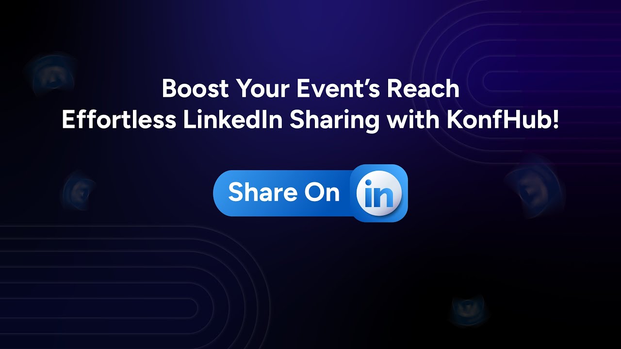 Automatic Event Promotion - KonfHub LinkedIn Share Feature
