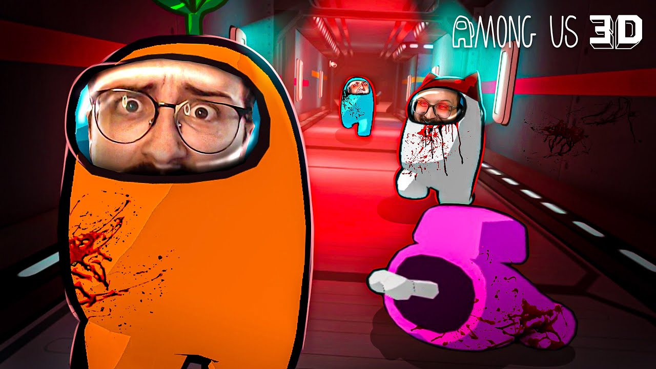 JUNTAMOS 10 IDIOTAS PRA TESTAR O NOVO AMONG US 3D - Among Us 3D com COLEGAS!