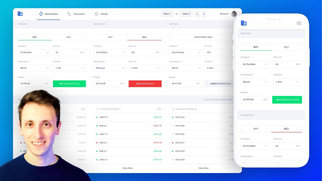 Figma Tutorial: Design a Crypto Dashboard UI (Part 2)