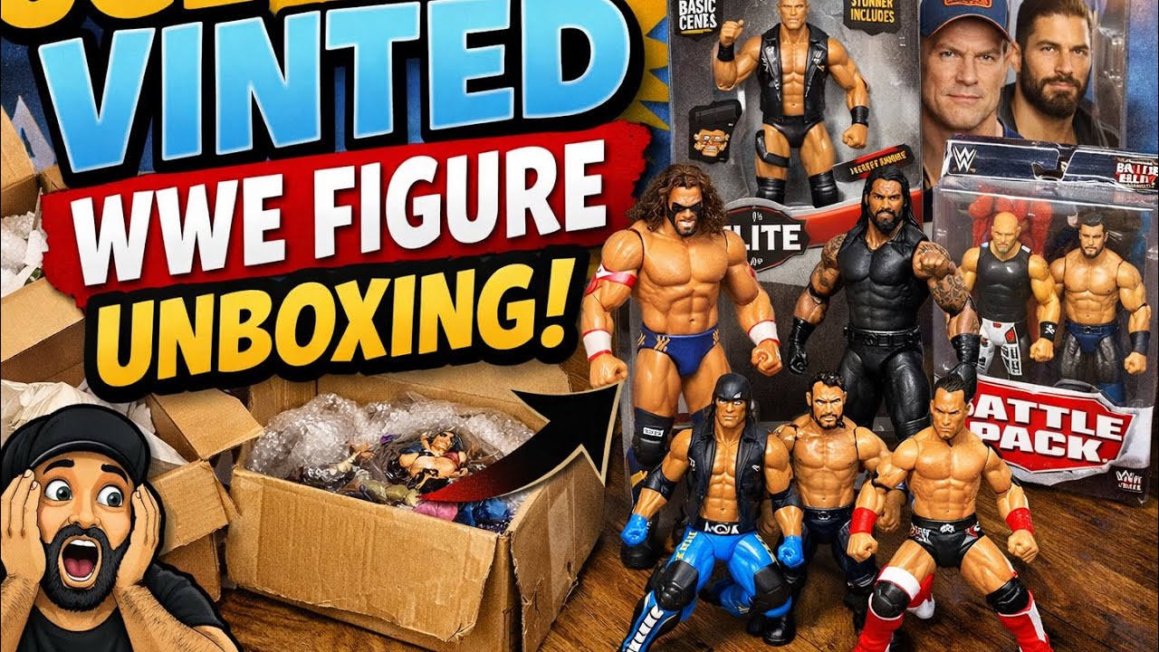 Vinted WWE Figure Unboxing! Mattel Elites, Basics & Battle Packs