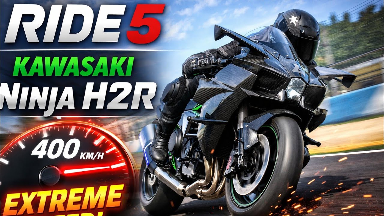 Ride 5 Kawasaki Ninja H2R Top Speed Test | Realistic Bike Racing Gameplay