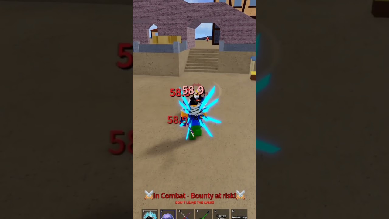 LOW LEVEL COMBO 😈 #roblox #bloxfruits #funny #memes #viral #anime