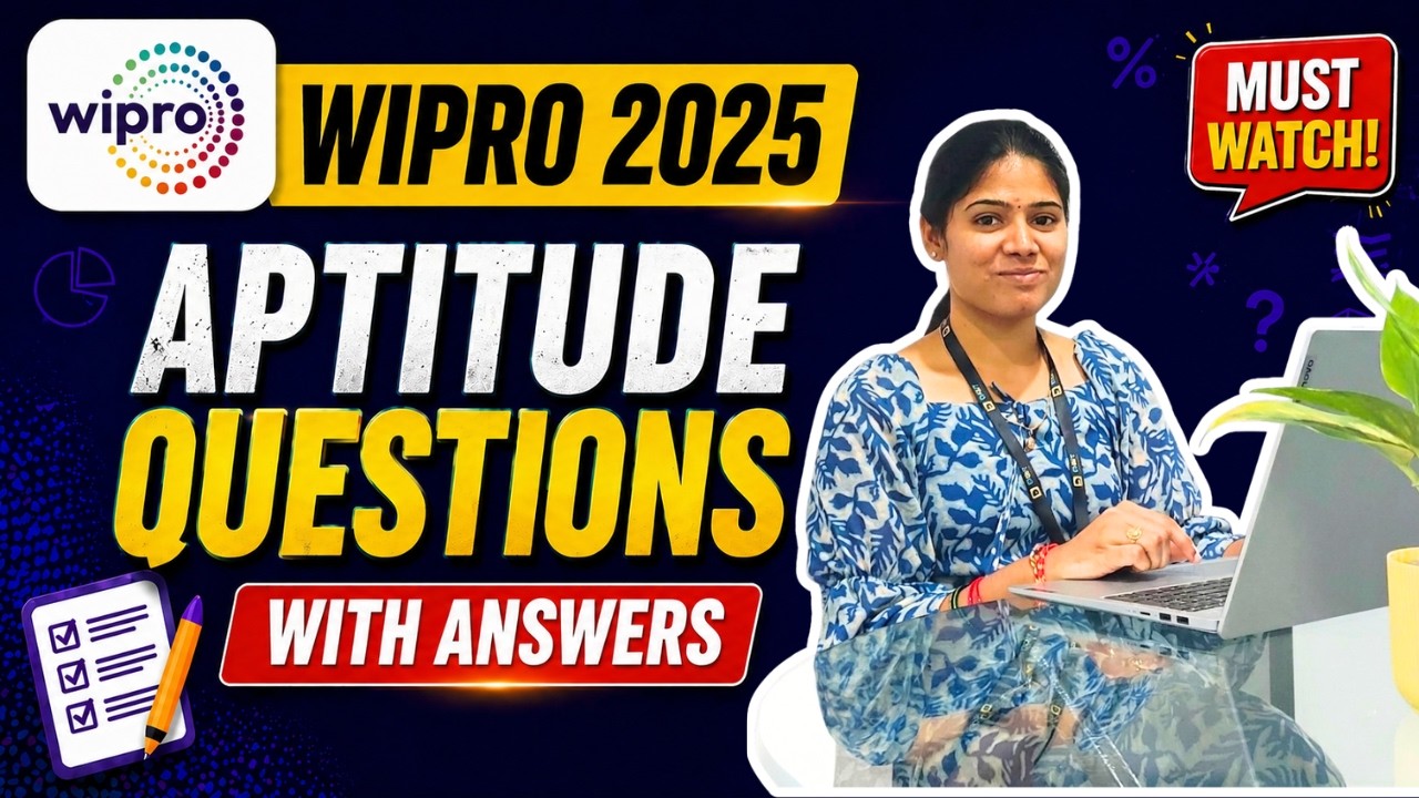 Wipro Interview Preparation 2025 Aptitude Questions with Answers Part - 1