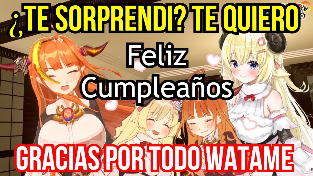 Watame aparece en el cumpleaños de Coco y la alegra con hermosas promesas【Hololive sub español】