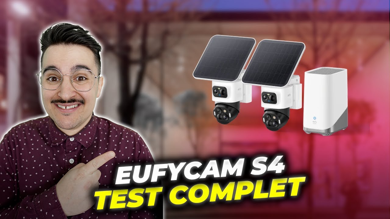 EufyCam S4 : la caméra 4K solaire qui filme tout en 360° sans abonnement et sans contraintes.