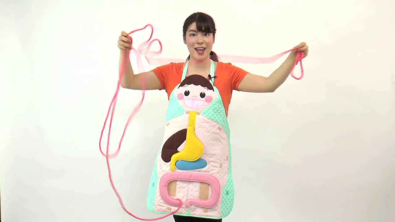 【食育エプロン】なんでも食べて元気いっぱい！ メイト