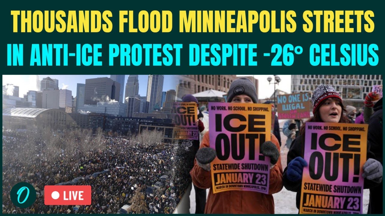 Minneapolis LIVE: Thousands Rally in Anti-ICE Protest Despite Frigid Temperatures | U.S. News | Noem