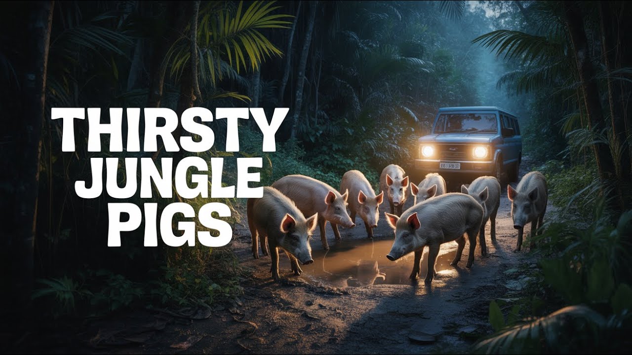 Shocking Video of Pigs Falling Victim to Climate Change