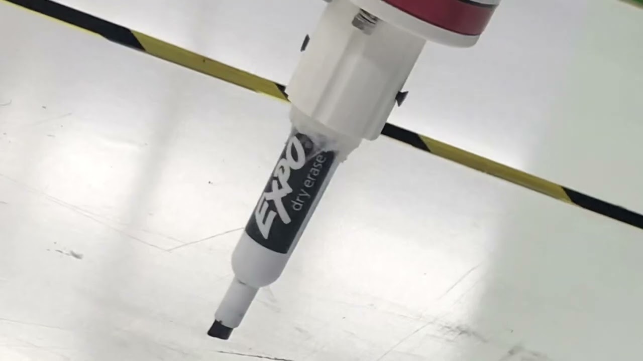 Robot movement and drawing with Tormach za6 robotic arm