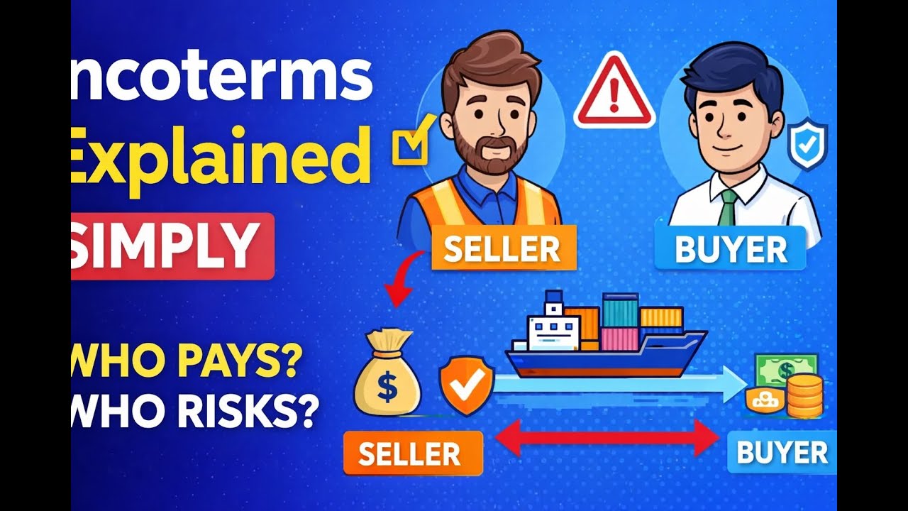 Incoterms Made Easy  Understand EXW, FCA, FOB, CIF, DAP & DPU #incoterms #logistics #supplychain